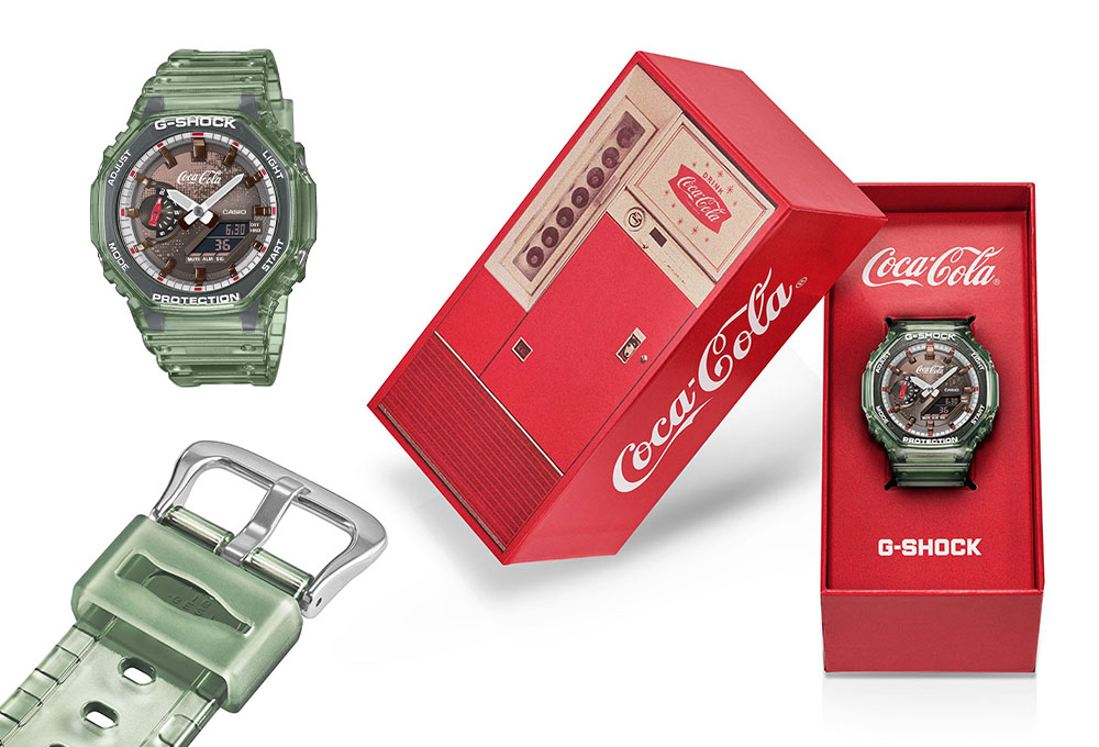 G-SHOCK GA-2100CC-3AER Coca-Cola limitirani sat, zeleni dizajn